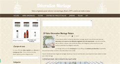 Desktop Screenshot of mariagedecoration.net